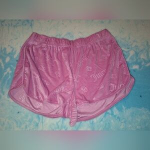 XL Juicy Couture Pink Velour Shorts